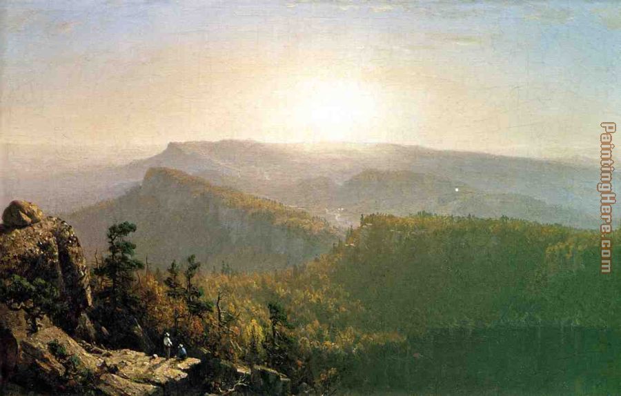 The Shawangunk Mountains painting - Sanford Robinson Gifford The Shawangunk Mountains art painting